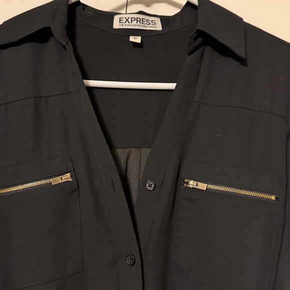 Express Black Long Sleeve Dress - Picture 3 of 6